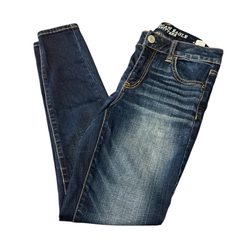 American Eagle Hi-Rise Jegging Dark Wash Women’s Size 4 Short